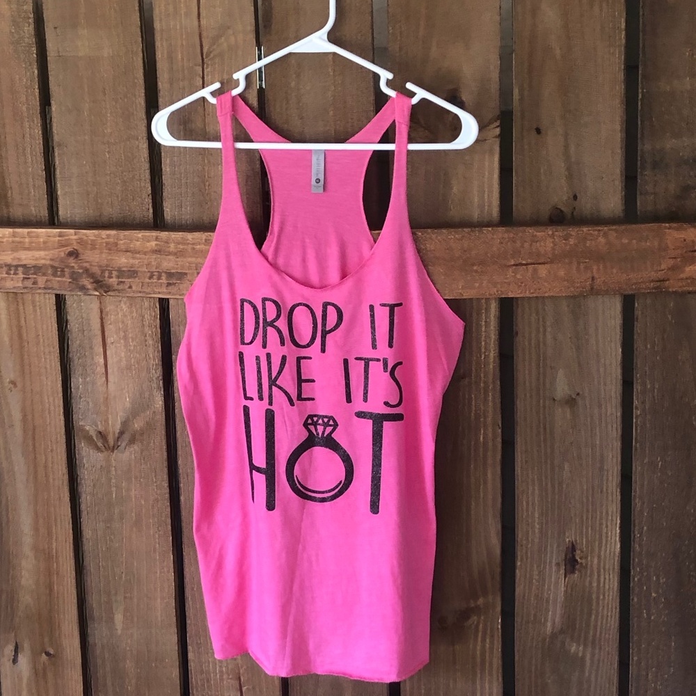Next Level - Pink Tank Top Size Large